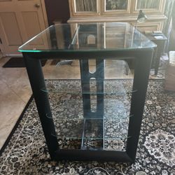 Glass Shelving Unit. TV Stand 