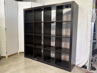 IKEA Kallax Open Black Cubby Shelf
