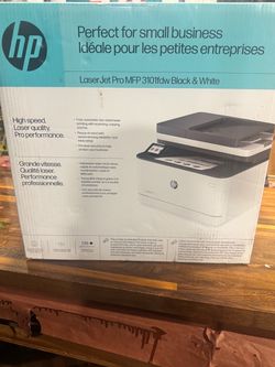 PRINTER - hp laser jet pro mfp 3101fdw black & white