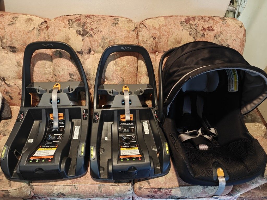 Chicco Keyfit 35 Carseat And 2 Bases 