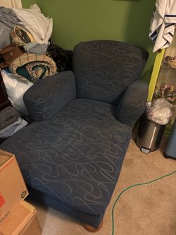Blue Lounge chaise