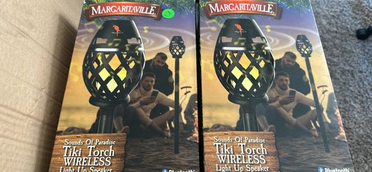 Margaritaville Tiki Torch Bluetooth Speakers 
