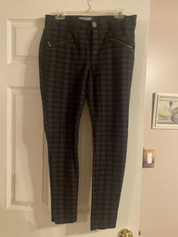 Wit & Wisdom Black/gray Plaid Women’s Skinny Pants