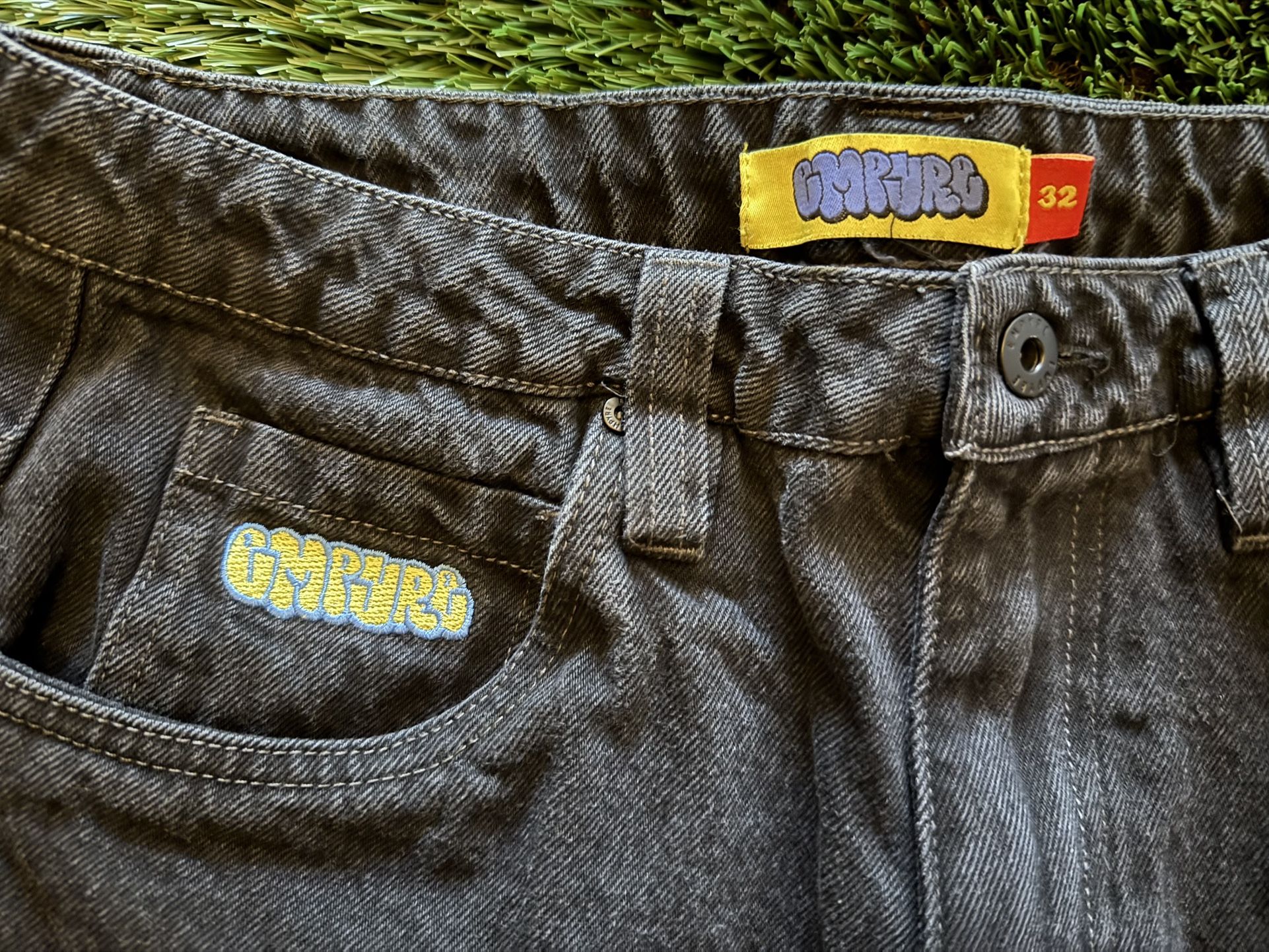 Empyre Black Ultra Loose Skate Jeans