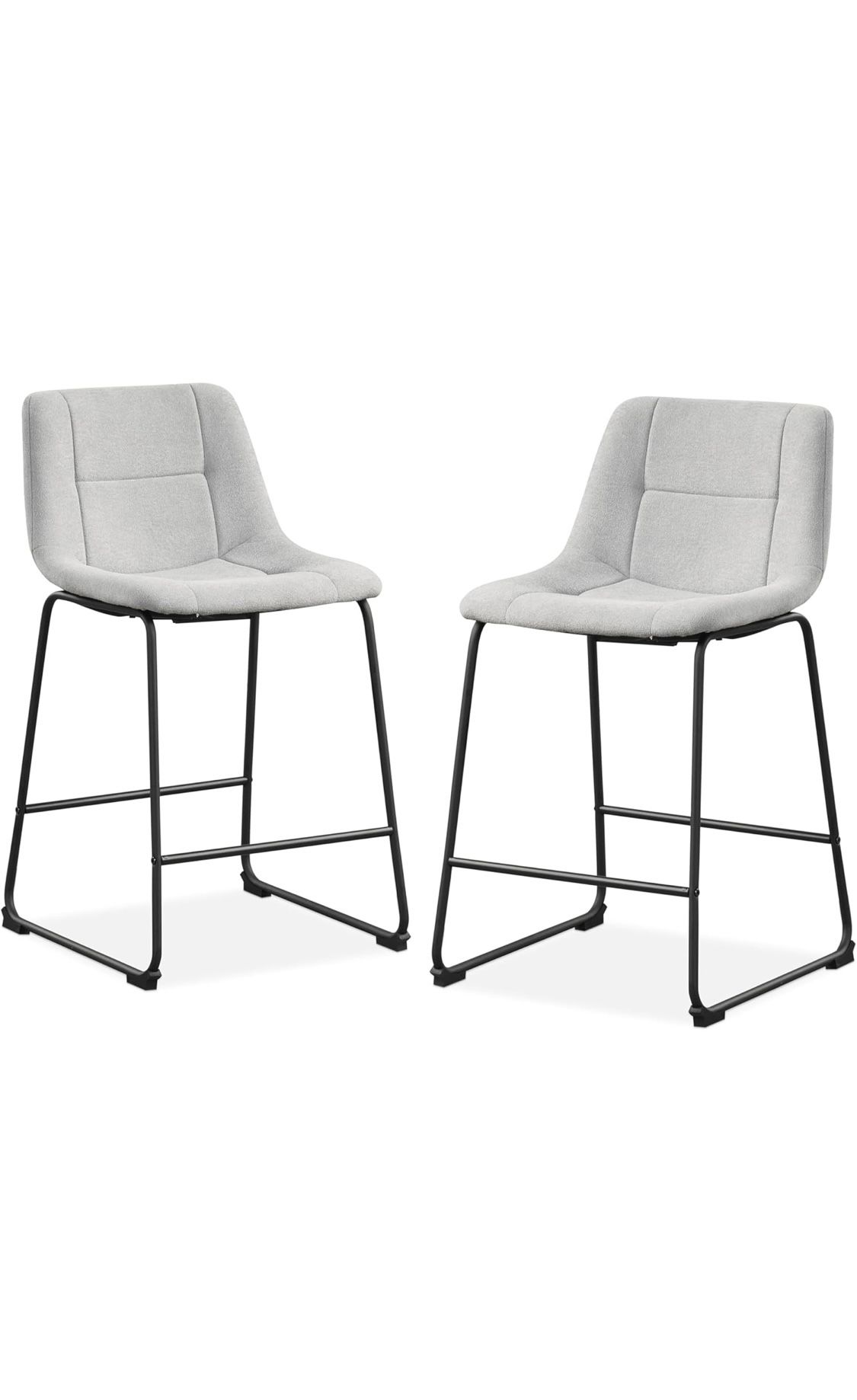 Light Grey Counter-height Bar Stools