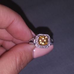 Beautiful real gem stone ring and earings