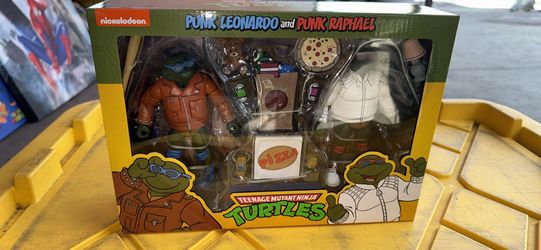 NECA TMNT Punk Leonardo & Punk Raphael 2-Pack Figures=NIB