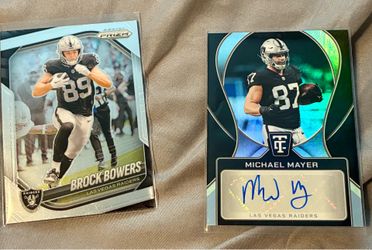 Two great cards for Raider fans in near mint condition, and one has an authentic autograph