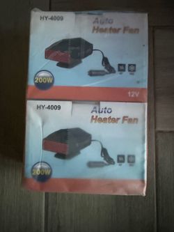 2 pack HY-4009 Auto Heater Fan
