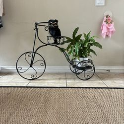 Wrought Iron Bicycle Plant Stand