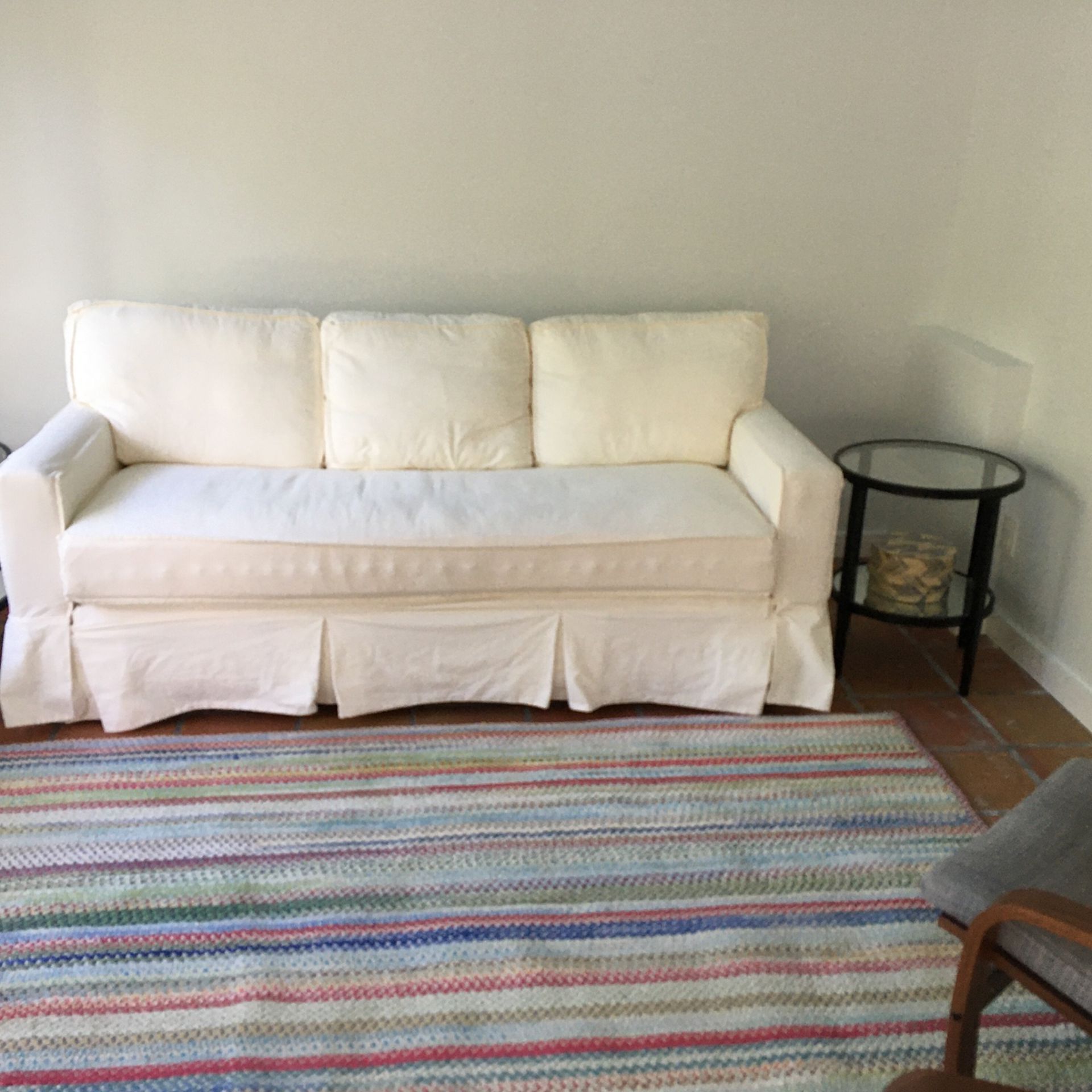 White Slip Cover Couch