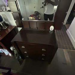 Small Dresser With Mirror On It 