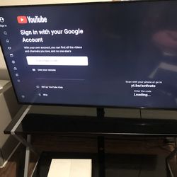 Glass Entertainment Stand with TV