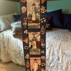 Nautical Lighthouse Tapestry