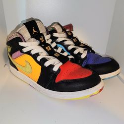 Nike Jordan Kids Air Jordan 1 Mid "Six Championships" size 2Y model fd1317-007