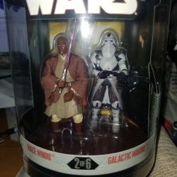 Star WARS ORDER 66 REVENGE OF THE SITH  MACE WINDU & GALACTIC MARINE 