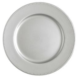 Set of 60 Round 13" Charger Plates in Silver