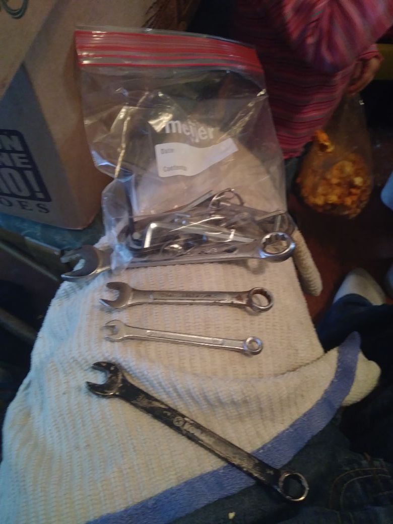 About 40 TOTAL WRENCHES