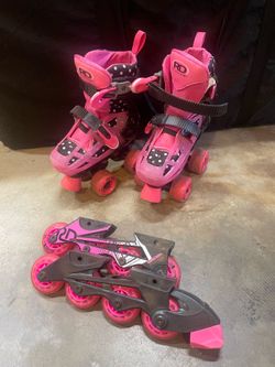 Kids adjustable roller skates