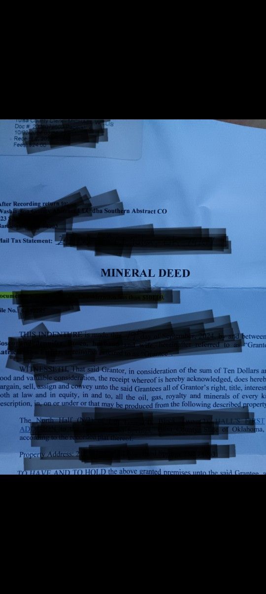 MINERAL DEED for TRADE