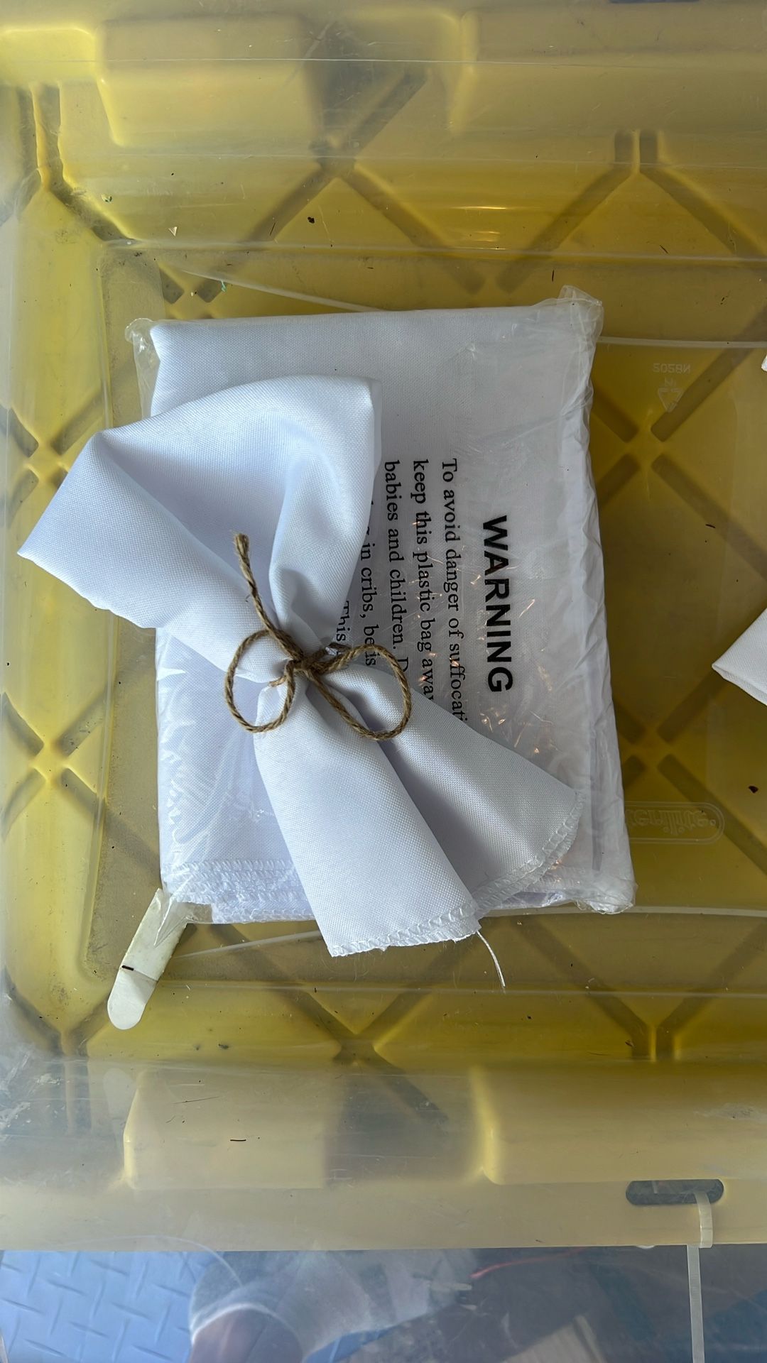 White Wedding Napkins 80