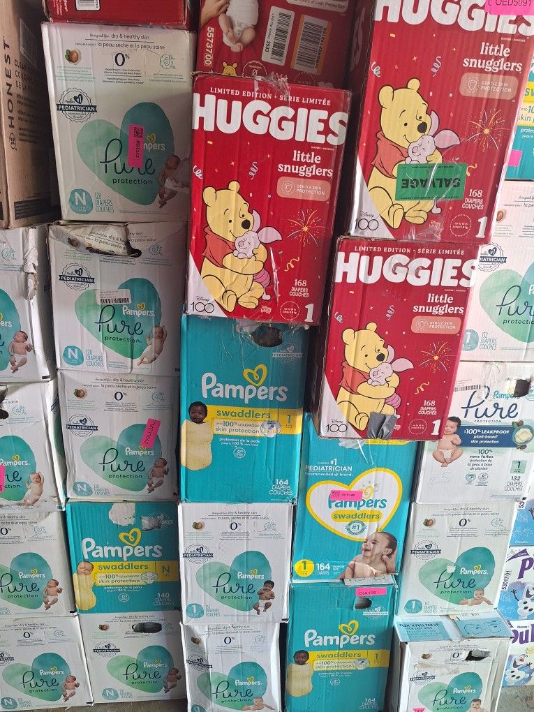 Huggies, Pampers Newborn And Size 1s. $30