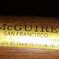 McGuire black bamboo table