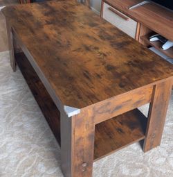 Lift Top Coffee Table with hidden compartment