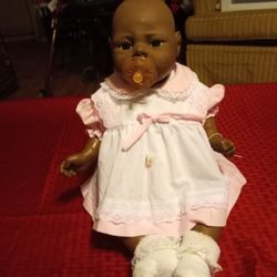Vintage 1990 Gerber Afro American Baby Doll