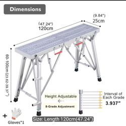 Brand new folding adjustable work platform scaffold