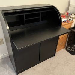 Beautiful Black Roll top Desk for Sale in New Rochelle NY OfferUp