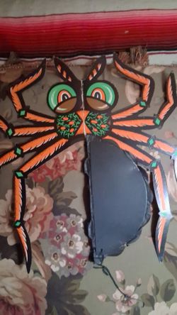 Vintage Beistle halloween honeycomb spider