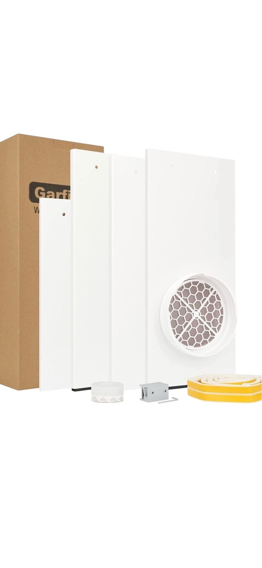 Garfine Portable AC Window Slider Kit Adjustable Window Vent Seal Panel