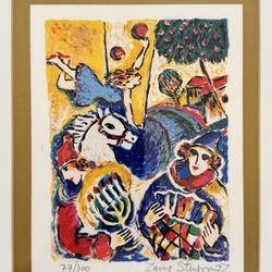 Pair of Limited Edition Serigraphs by Zamy Steynovitz.