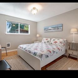 Queen Bed Frame, White