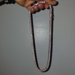 GLD Rose Gold Tennis Chain