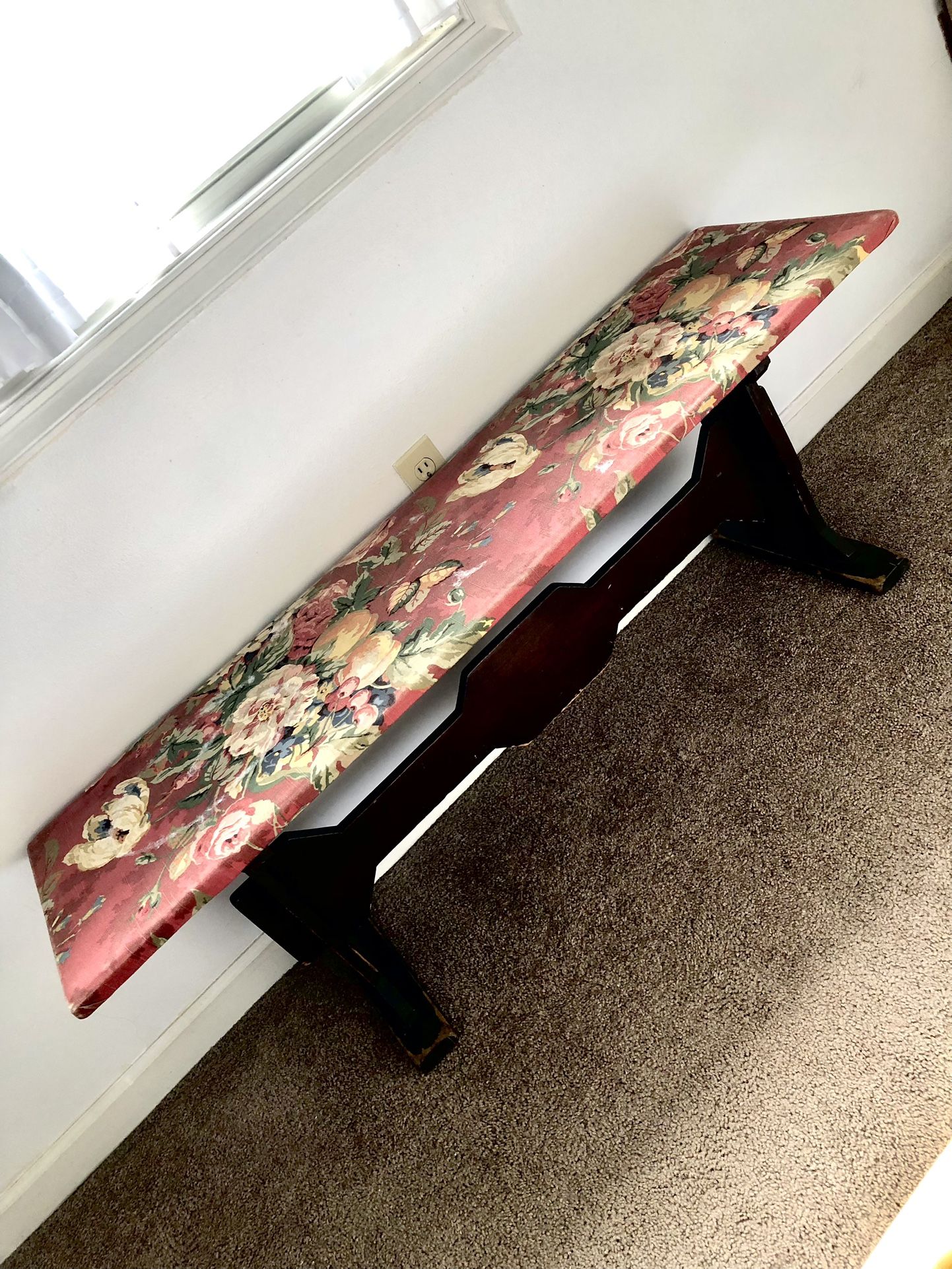 Folk Art Shoe Bench