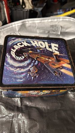 Vintage black hole lunch box
