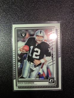 RICH GANNON RAIDERS OPTIC WHITE PANINI NFL SPORTS CARD!