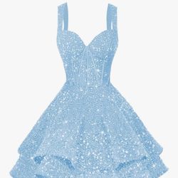 Sequin Blue Dress