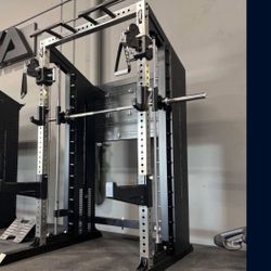Commercial-Grade Half Rack ALL-IN-ONE with Functional Trainers,