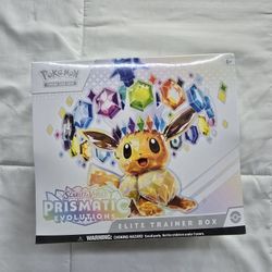 Pokemon Prismatic Evolutions Elite

Trainer Box ETB New Sealed