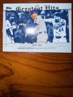 2026 Topps Series 1 Greatest Hits #GH-7 Freddie Freeman LA Dodgers