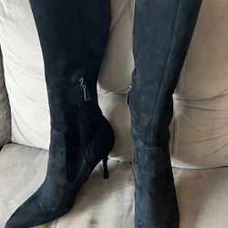 Nine West Calla Suede Knee High Boots (Size 9.5)