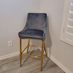 Gray Counter Height Bar Stool