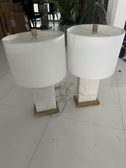 Dos Lampara De Marmol A 45 Cada Una Area De Kendall