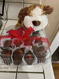 Valentines  Day Plush Puppy Dog 