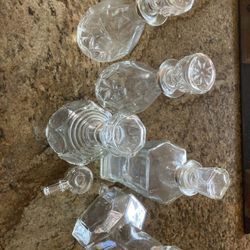 Antique Decanters Liqueur Bottles