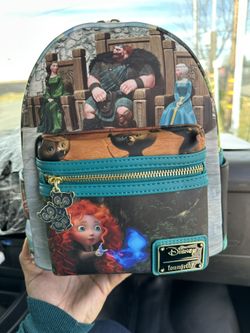 LOUNGEFLY DISNEY BRAVE MERIDA PRINCESS SCENE MINI BACKPACK