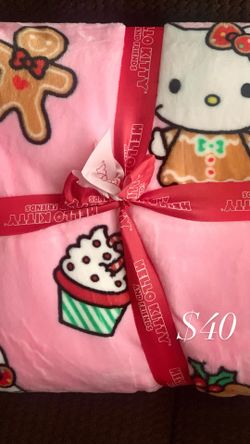 Hello Kitty Christmas Blanket 